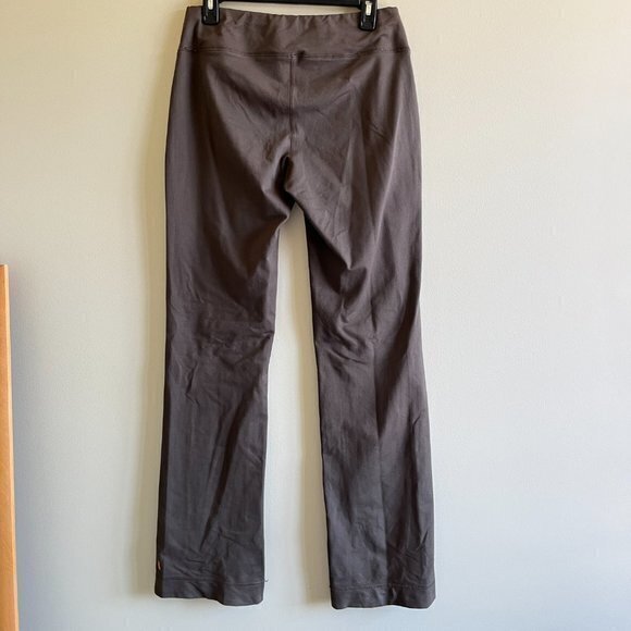 Lucy Brown Legging Bootcut Mid Rise Athletic Womens Size M Tall Pants - Picture 5 of 8